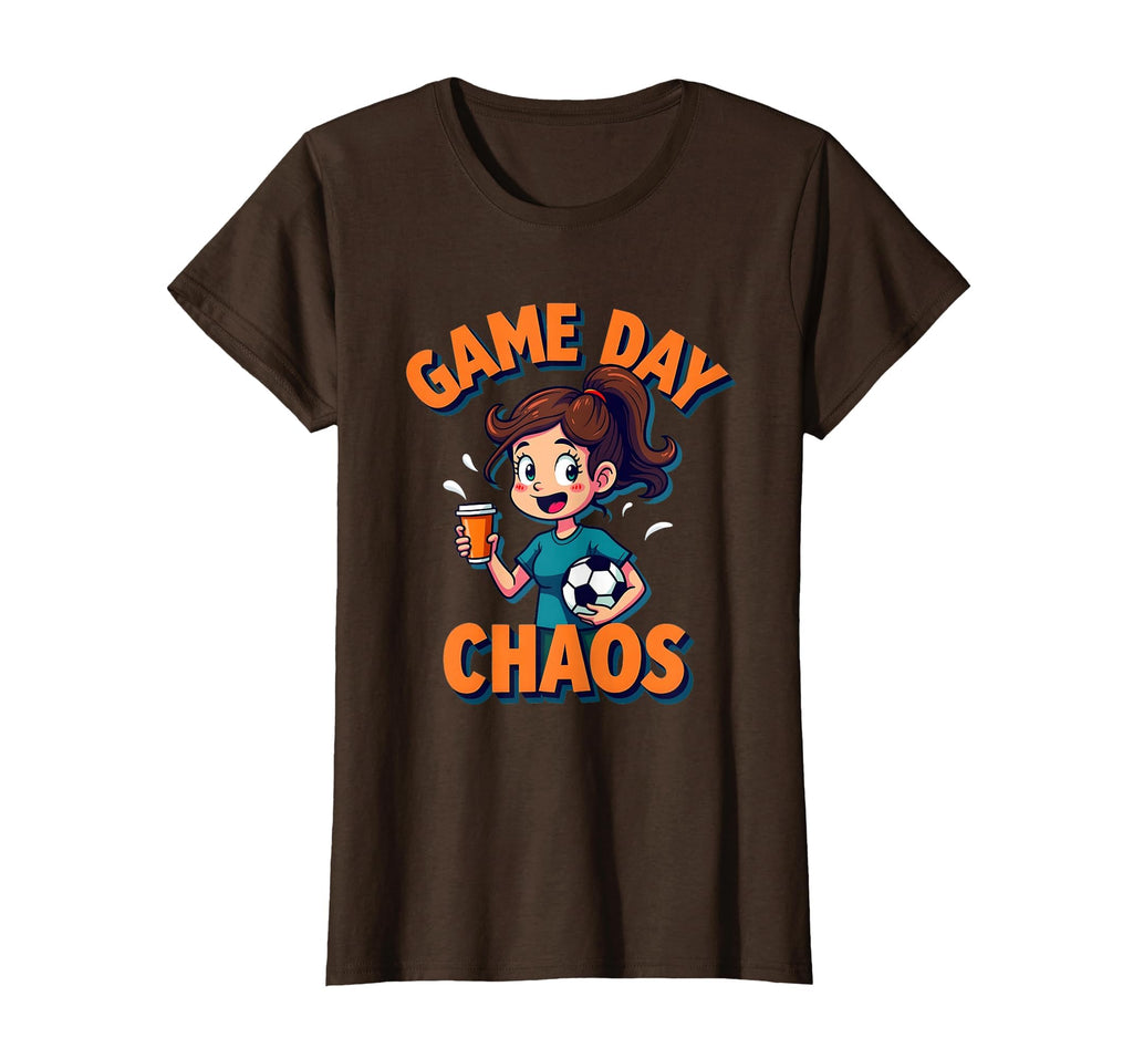 Game Day Chaos Soccer Mom T-Shirt - Aesthetic Graphic Men Women - T-Shirt, Sweatshirt, Hoodie
