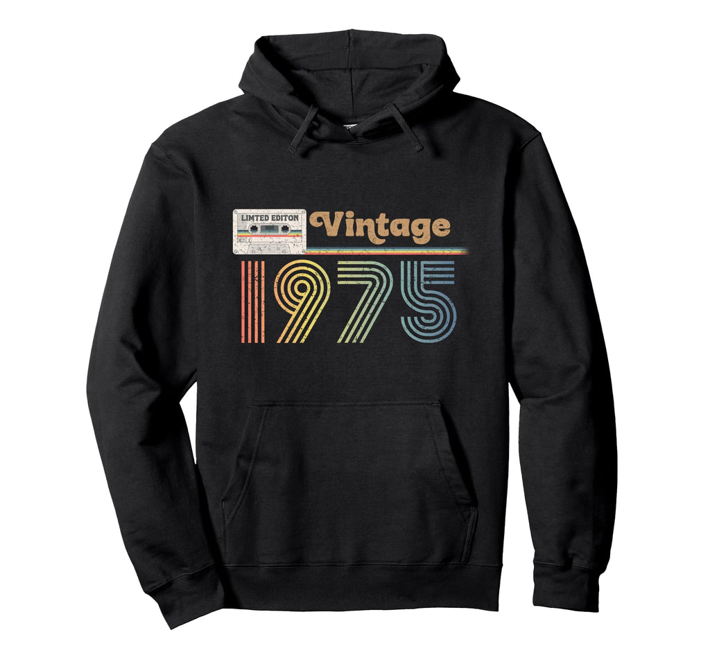 50Th Birthday Gifts 1975 Cassette Tape Hoodie - Custom Art Print Unisex - T-Shirt, Sweatshirt, Hoodie