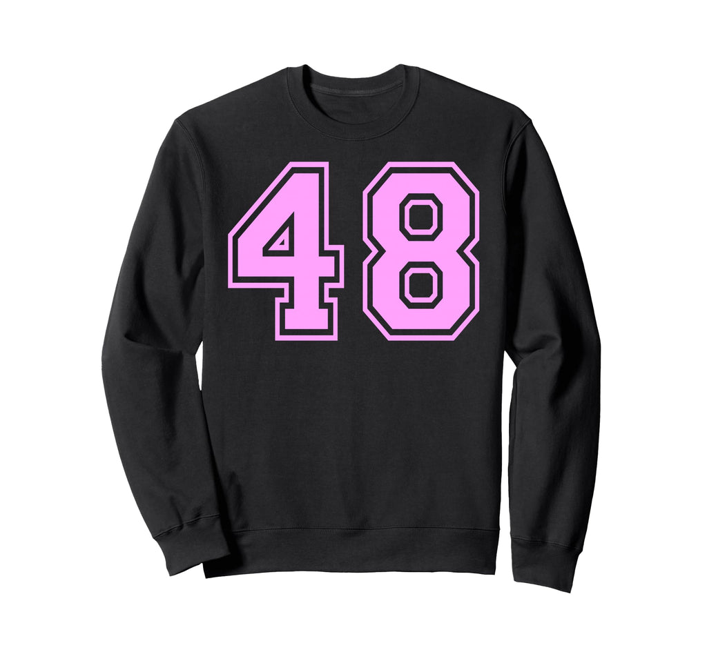 48 Number Forty Eight Sports Varsity Sweatshirt - Novelty Apparel Unisex - T-Shirt, Sweatshirt, Hoodie