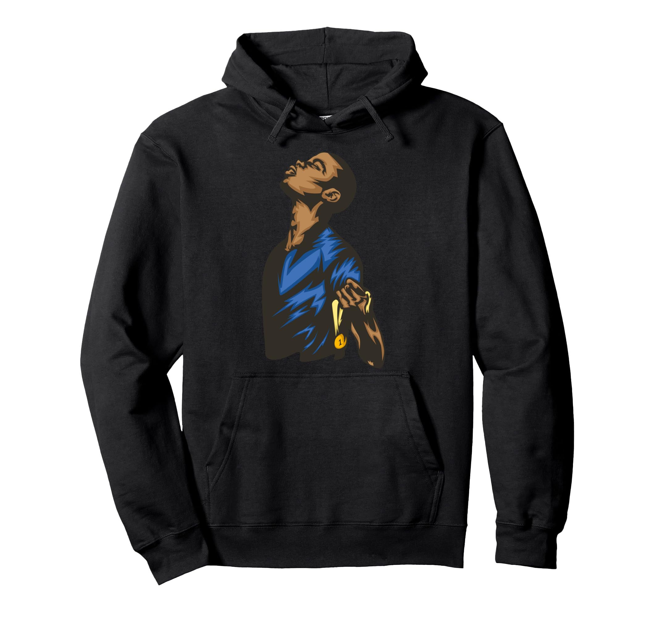Victorious Soccer Player Footballer Hoodie - Minimalist Print for Adults - T-Shirt, Sweatshirt, Hoodie