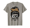 Mom Life Messy Bun Hair Funny Soccer Track T-Shirt - Graphic Print Unisex - T-Shirt, Sweatshirt, Hoodie