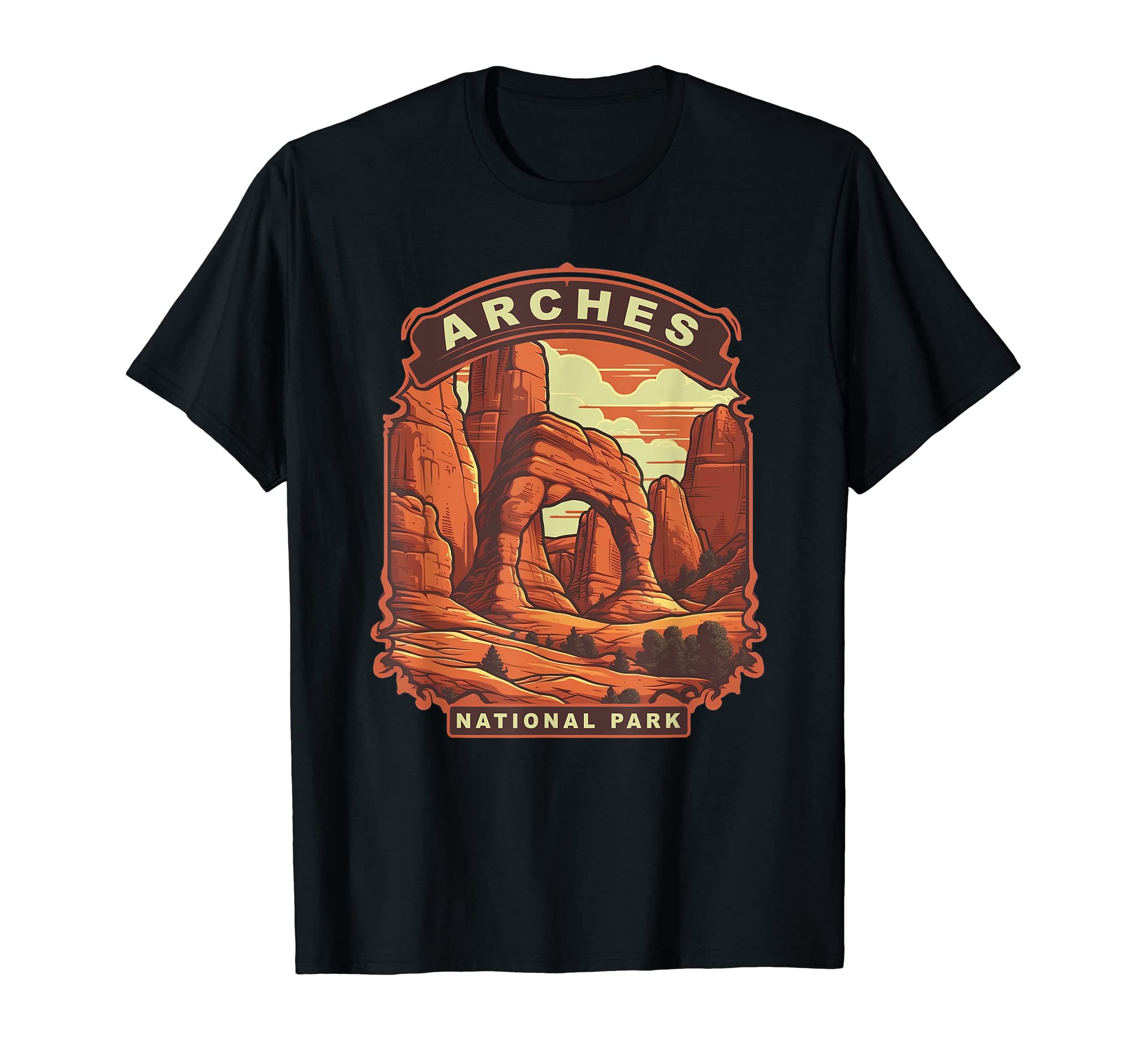 Arches National Park Camping Hiking T-Shirt - Graphic Print Unisex - T-Shirt, Sweatshirt, Hoodie
