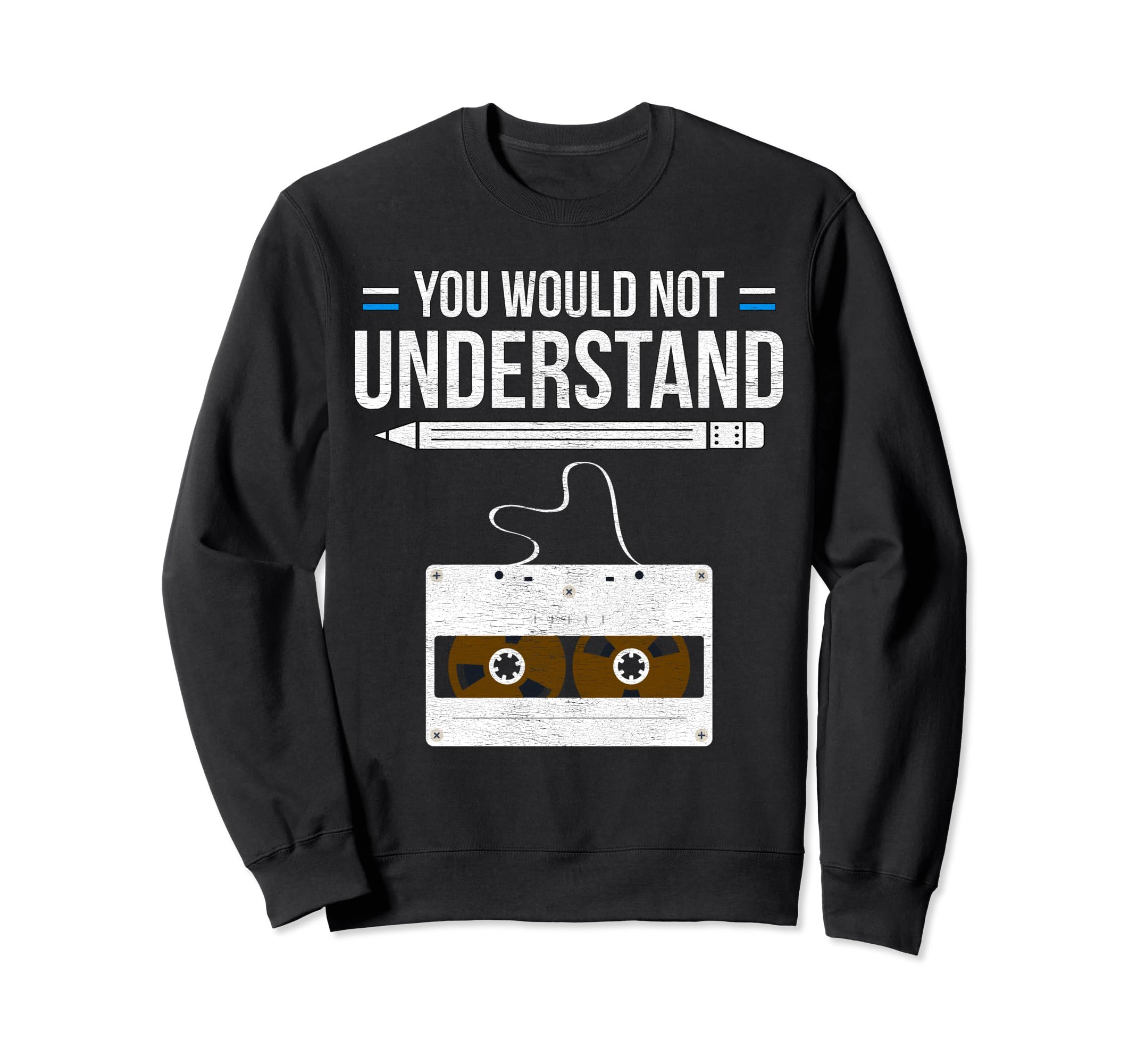 Cassette Tape Music Sweatshirt - Streetwear Style for Adults - T-Shirt, Sweatshirt, Hoodie