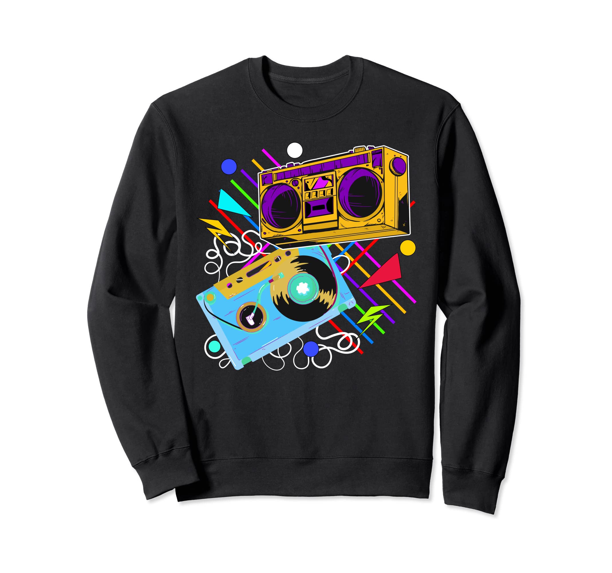 80S 90S Music Aesthetic Sweatshirt - Casual Everyday Wear Men Women - T-Shirt, Sweatshirt, Hoodie