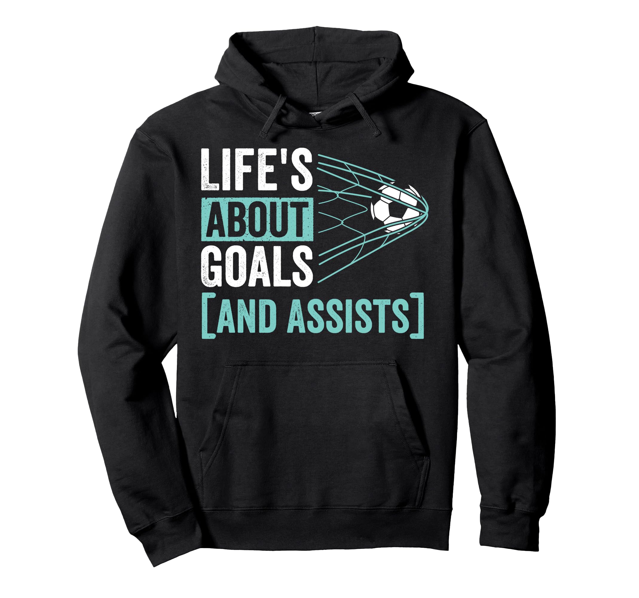 Soccer Player Lifes About Goals Assist Hoodie - Minimalist Print Men Women - T-Shirt, Sweatshirt, Hoodie