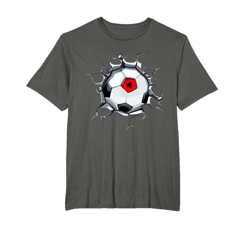 Albania Soccer Fans Jersey Albanian T-Shirt - Custom Art Print for Adults - T-Shirt, Sweatshirt, Hoodie