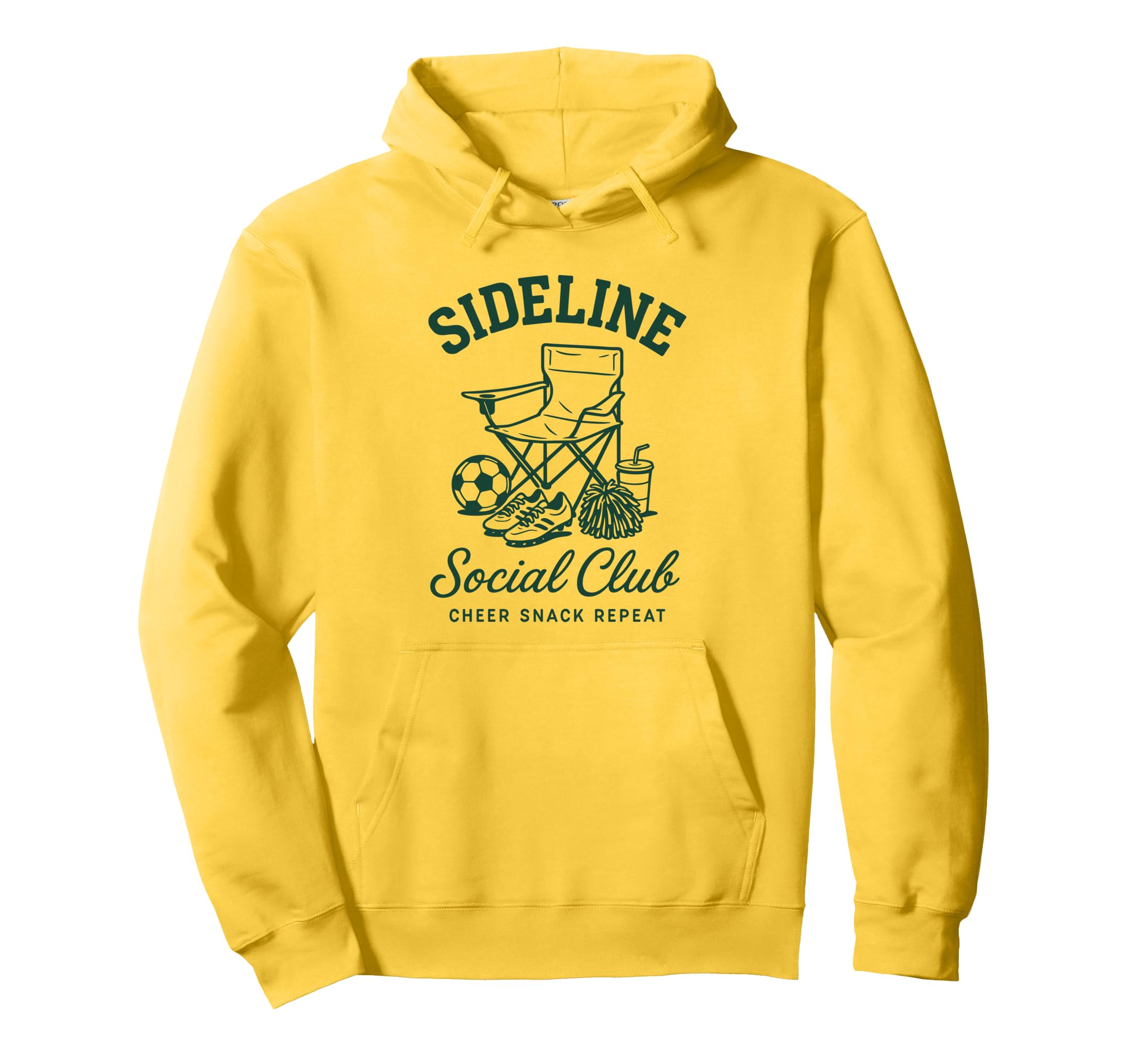 Sideline Social Club Soccer Mom Hoodie - Aesthetic Graphic for Adults - T-Shirt, Sweatshirt, Hoodie