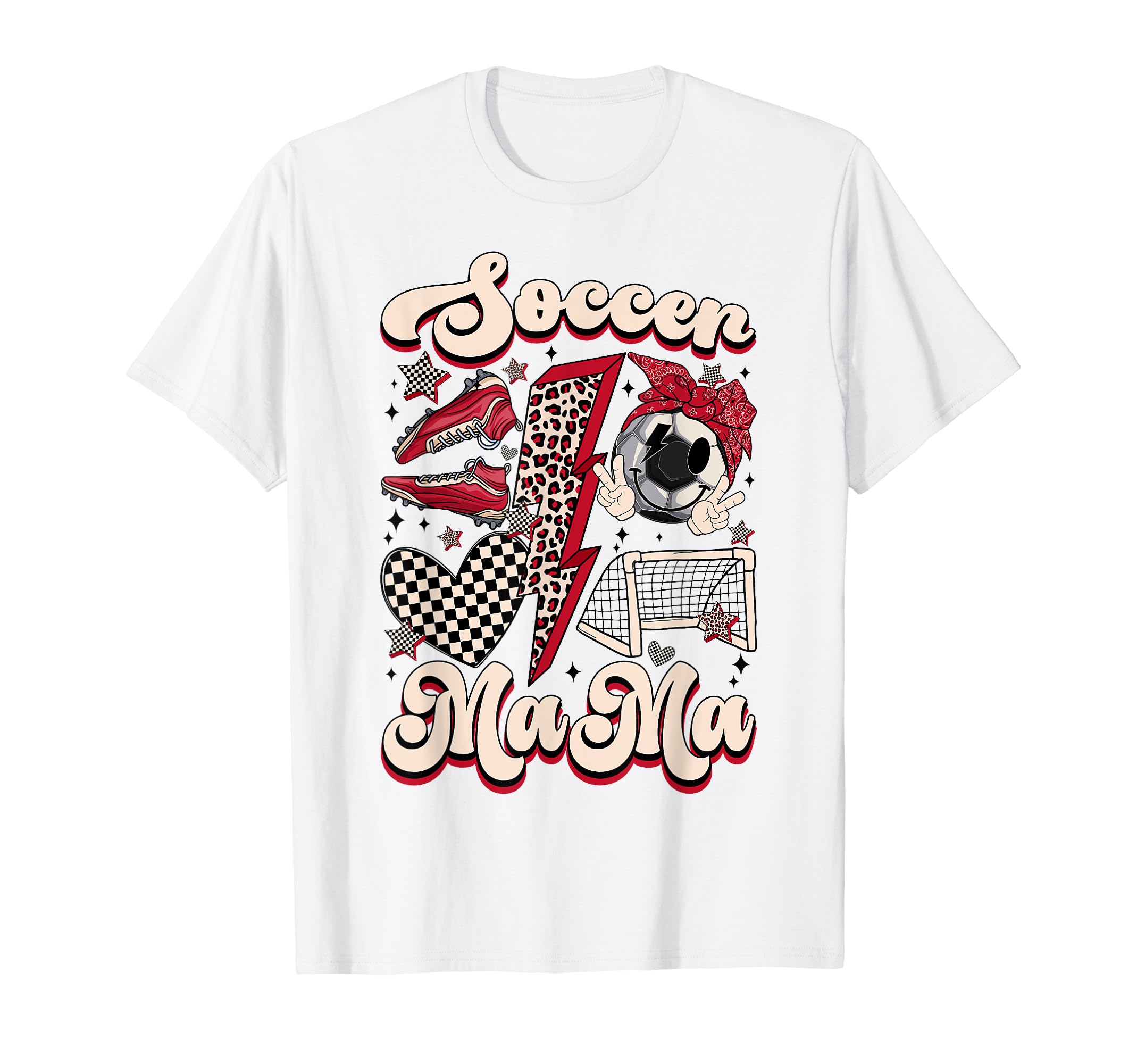Groovy Soccer Mama Soccer Mom Lover Fan T-Shirt - Unique Graphic Unisex - T-Shirt, Sweatshirt, Hoodie
