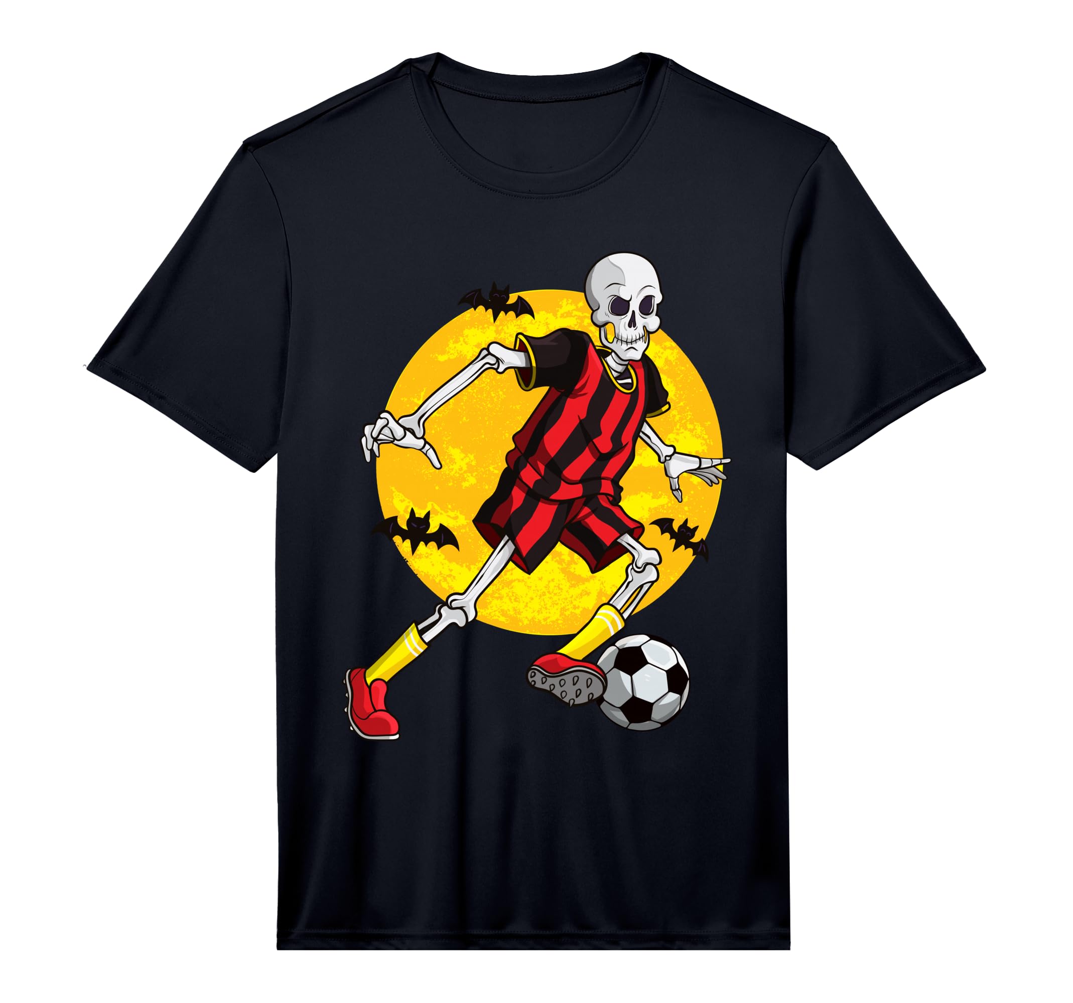 Soccer Skeleton Funny Halloween T-Shirt - Aesthetic Graphic for Adults - T-Shirt, Sweatshirt, Hoodie