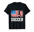 American Flag Soccer Usa Distressed T-Shirt - Trendy Graphic for Adults - T-Shirt, Sweatshirt, Hoodie