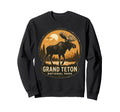 Grand Teton National Park Moose Sweatshirt - Graphic Print Men Women - T-Shirt, Sweatshirt, Hoodie