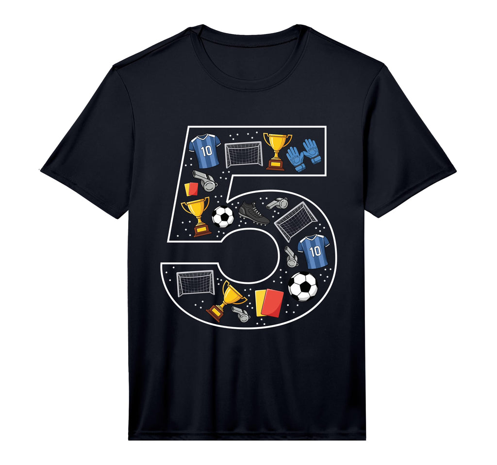 Mens 5Th Birthday 5 Year Old Football T-Shirt - Graphic Print Men Women - T-Shirt, Sweatshirt, Hoodie