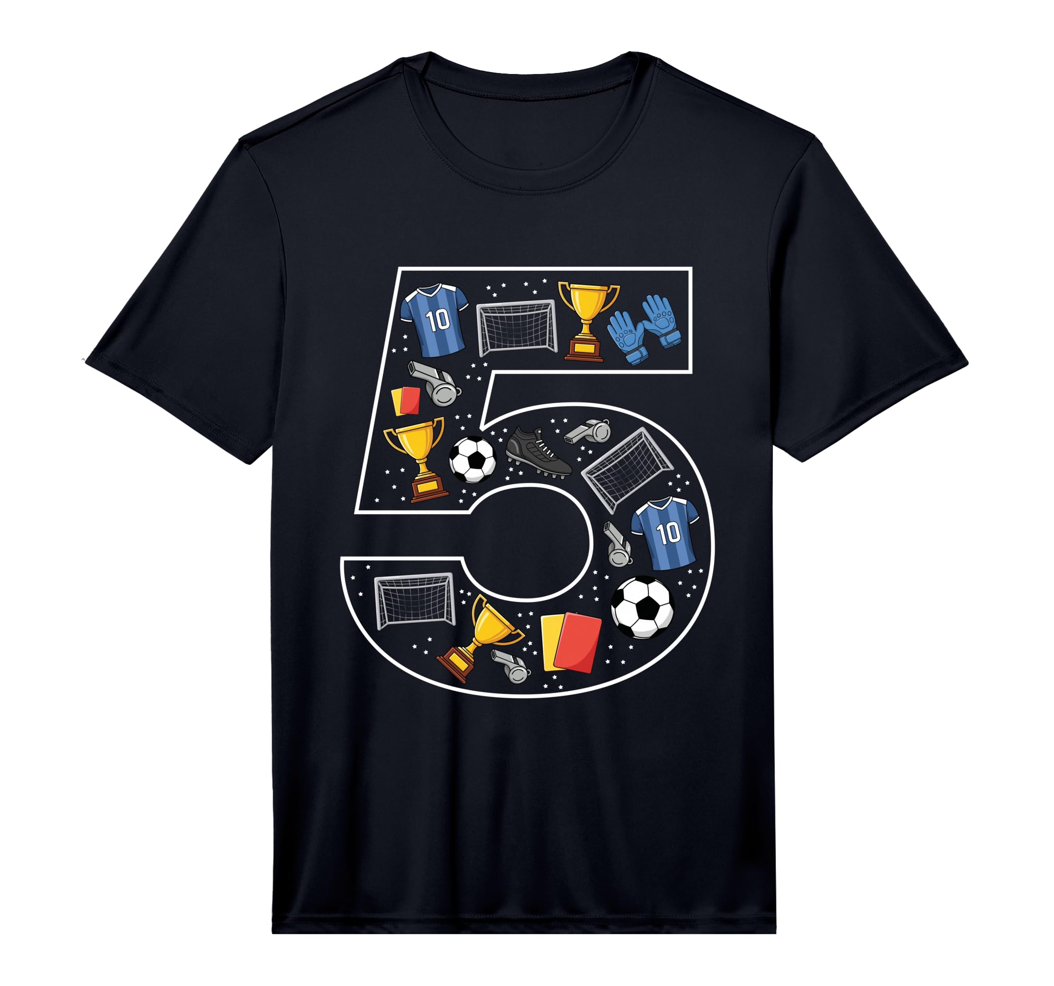 Mens 5Th Birthday 5 Year Old Football T-Shirt - Graphic Print Men Women - T-Shirt, Sweatshirt, Hoodie