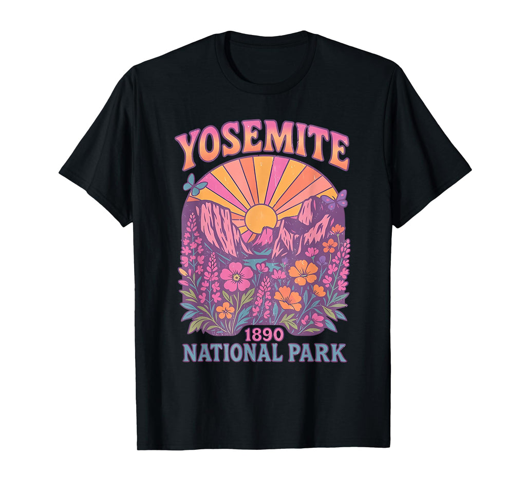 Yosemite National Park Usa Hiking T-Shirt - Graphic Print Men Women - T-Shirt, Sweatshirt, Hoodie