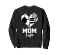 Mom Life Heart Funny Soccer Hockey Sweatshirt - Trendy Graphic Men Women - T-Shirt, Sweatshirt, Hoodie