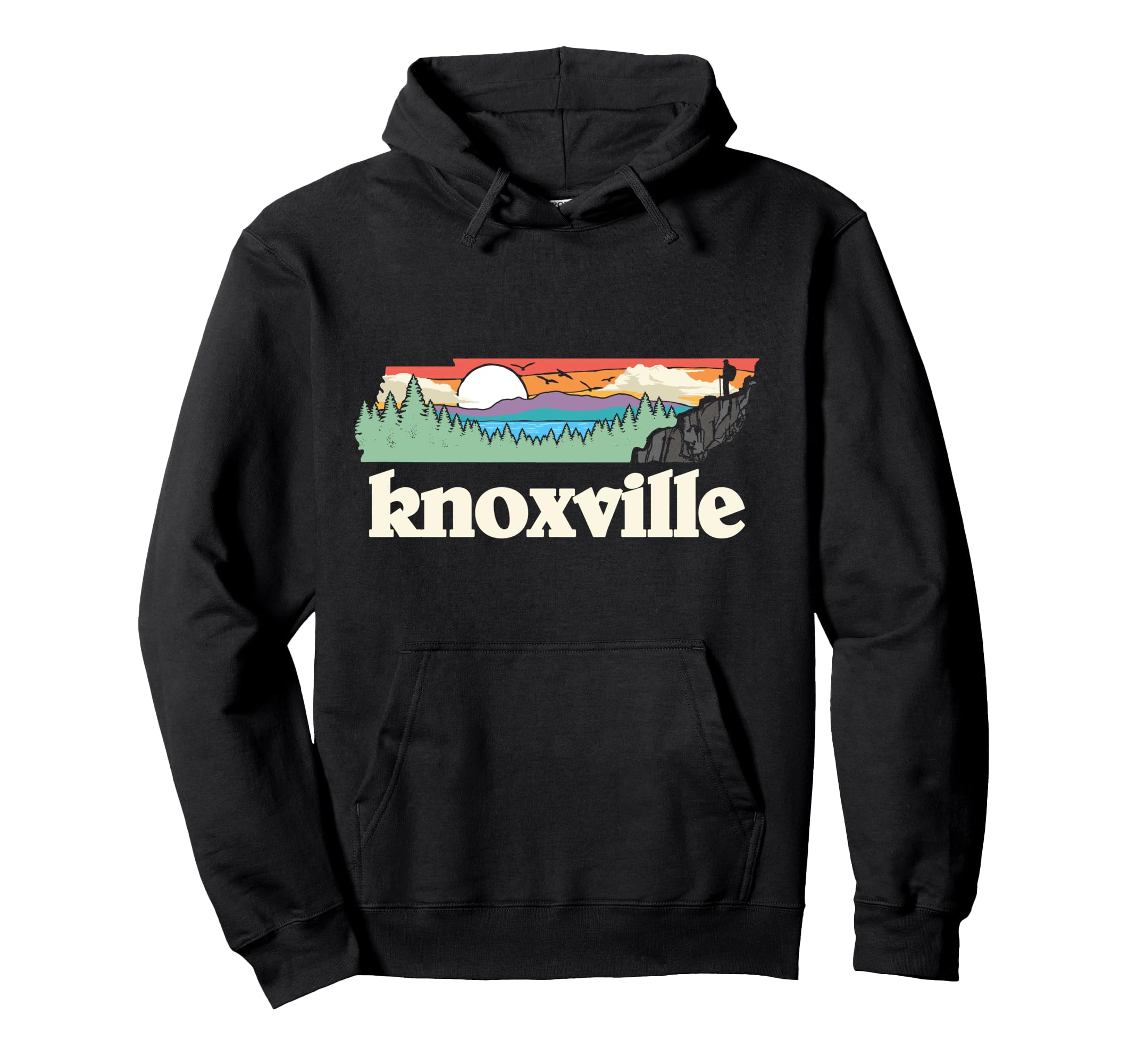 Knoxville Tennessee Outdoors Nature Hoodie - Minimalist Print Unisex - T-Shirt, Sweatshirt, Hoodie