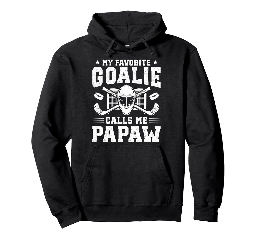 Proud Hockey Goalie Papaw Ice Hoodie - Casual Everyday Wear Men Women - T-Shirt, Sweatshirt, Hoodie