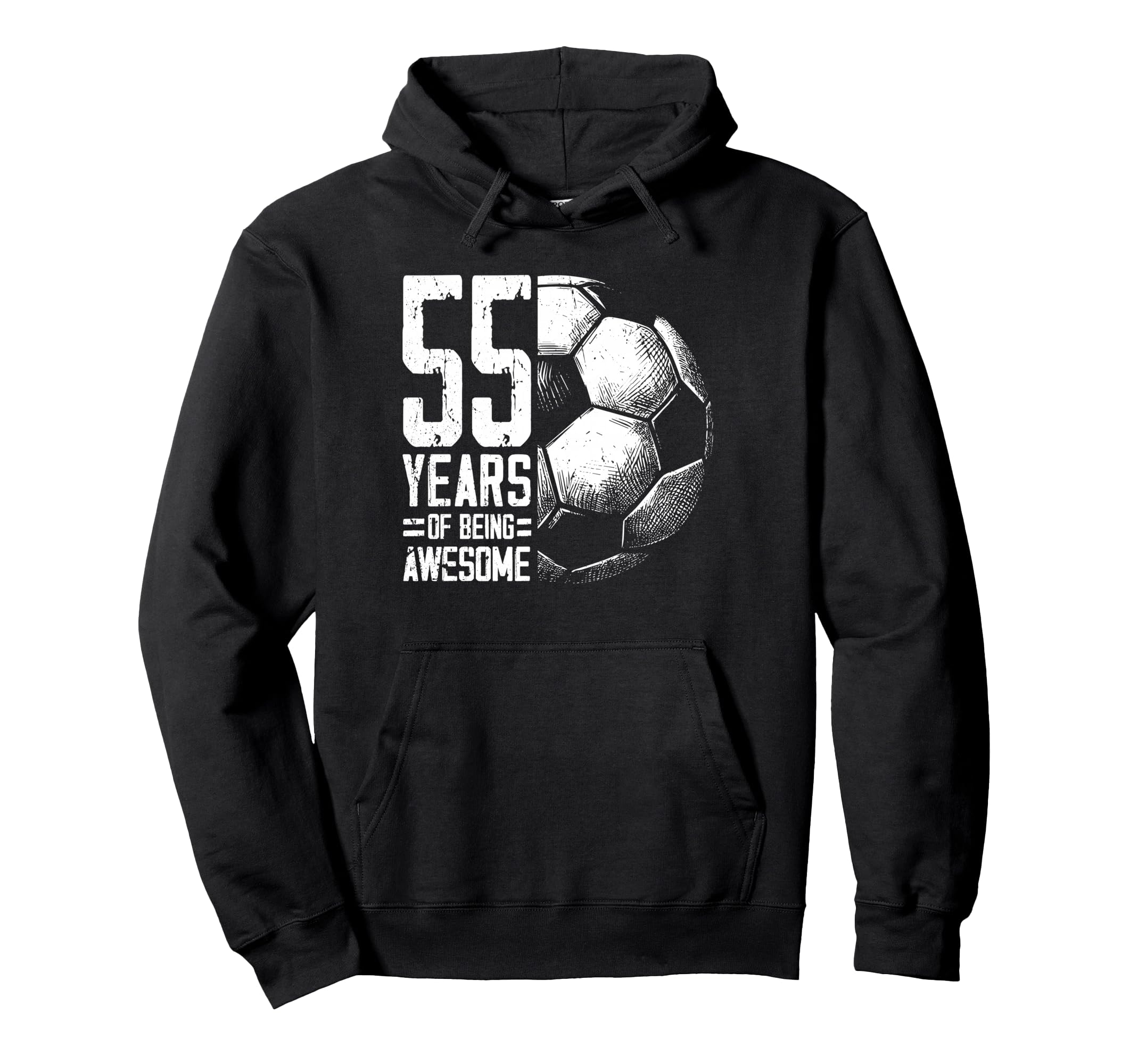 55Th Birthday Soccer Player Hoodie - Casual Everyday Wear for Adults - T-Shirt, Sweatshirt, Hoodie