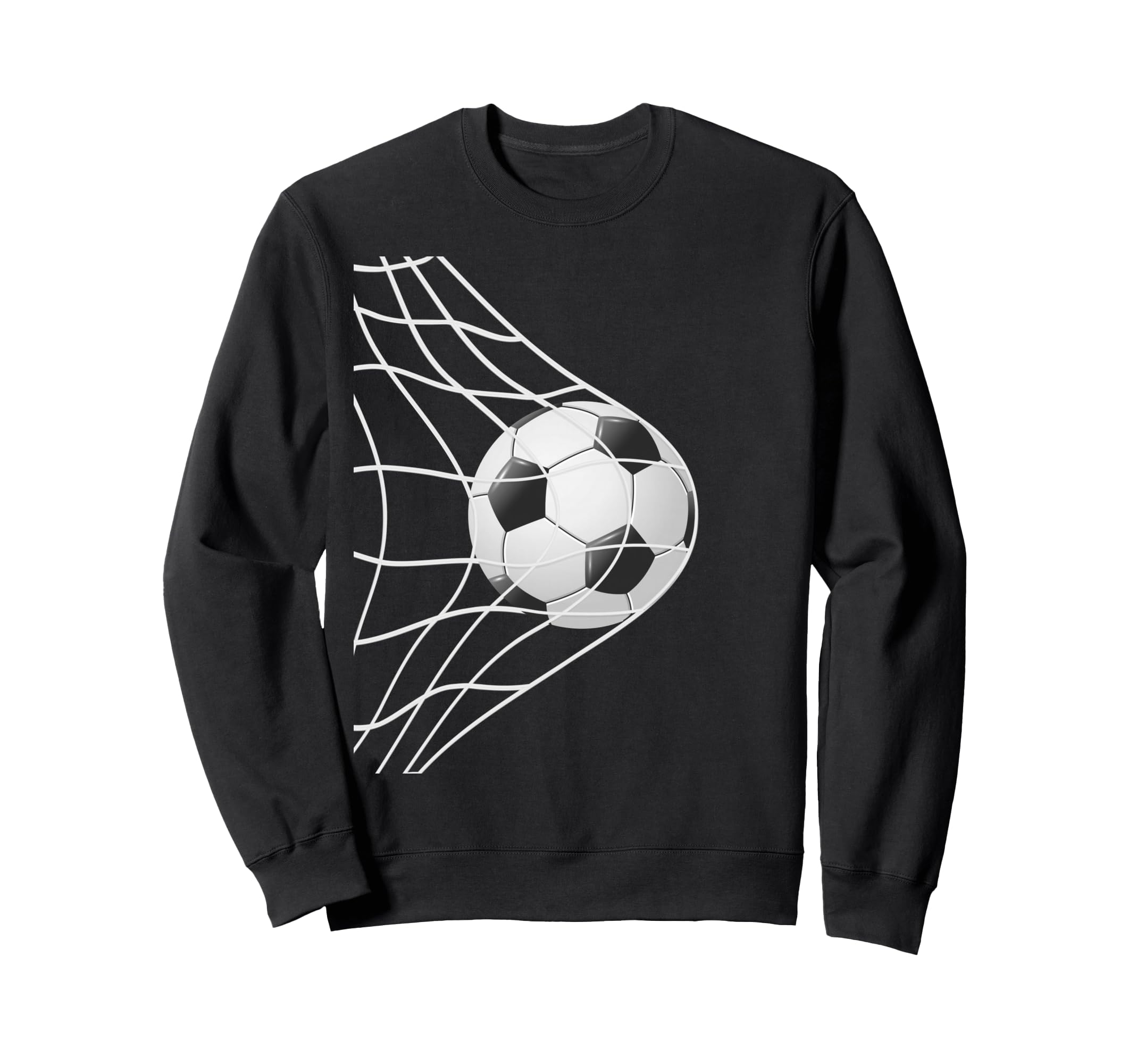 Winning Goal Soccer Ball Inside Net Sweatshirt - Unique Graphic Men Women - T-Shirt, Sweatshirt, Hoodie