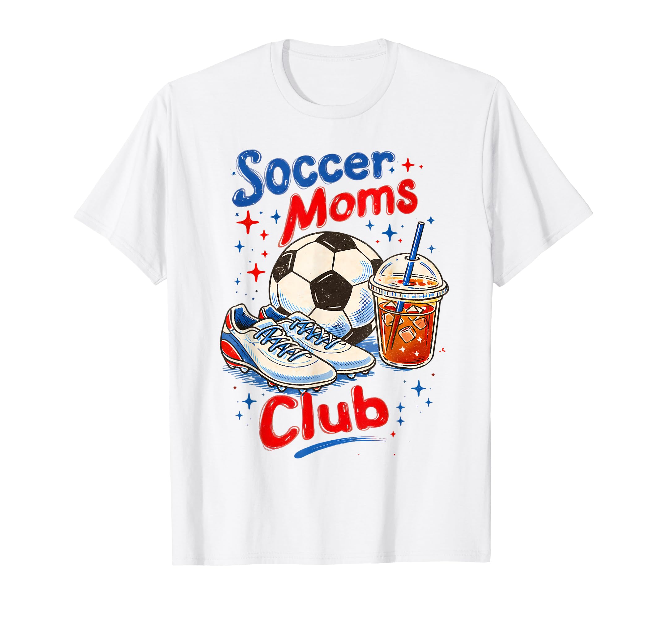 Soccer Moms Club Soccer Mama Game T-Shirt - Aesthetic Graphic Men Women - T-Shirt, Sweatshirt, Hoodie