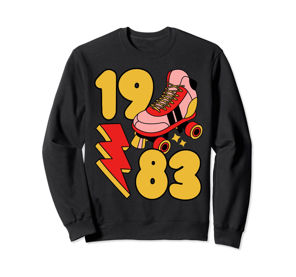 1983 Roller Skate 80S Nostalgia Sweatshirt - Aesthetic Graphic Unisex - T-Shirt, Sweatshirt, Hoodie