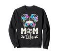 Soccer Karate Mom Life Messy Bun Sweatshirt - Aesthetic Graphic for Adults - T-Shirt, Sweatshirt, Hoodie
