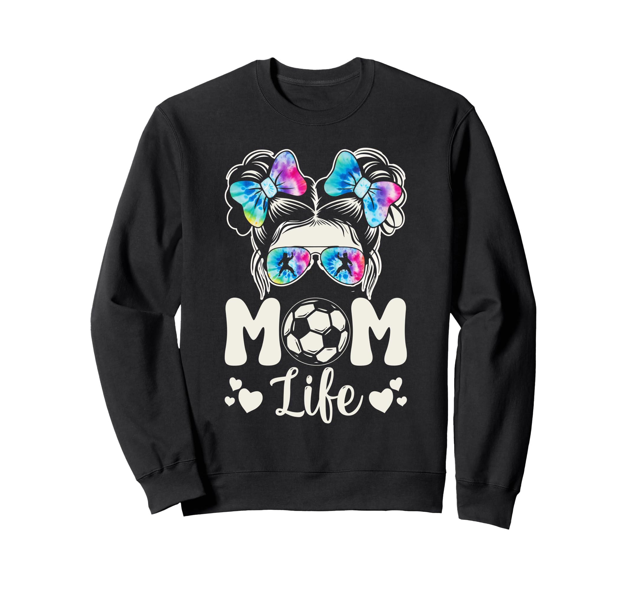 Soccer Karate Mom Life Messy Bun Sweatshirt - Aesthetic Graphic for Adults - T-Shirt, Sweatshirt, Hoodie