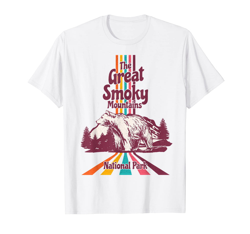 Great Smoky Mountains National Park 70S T-Shirt - Unique Graphic Unisex - T-Shirt, Sweatshirt, Hoodie