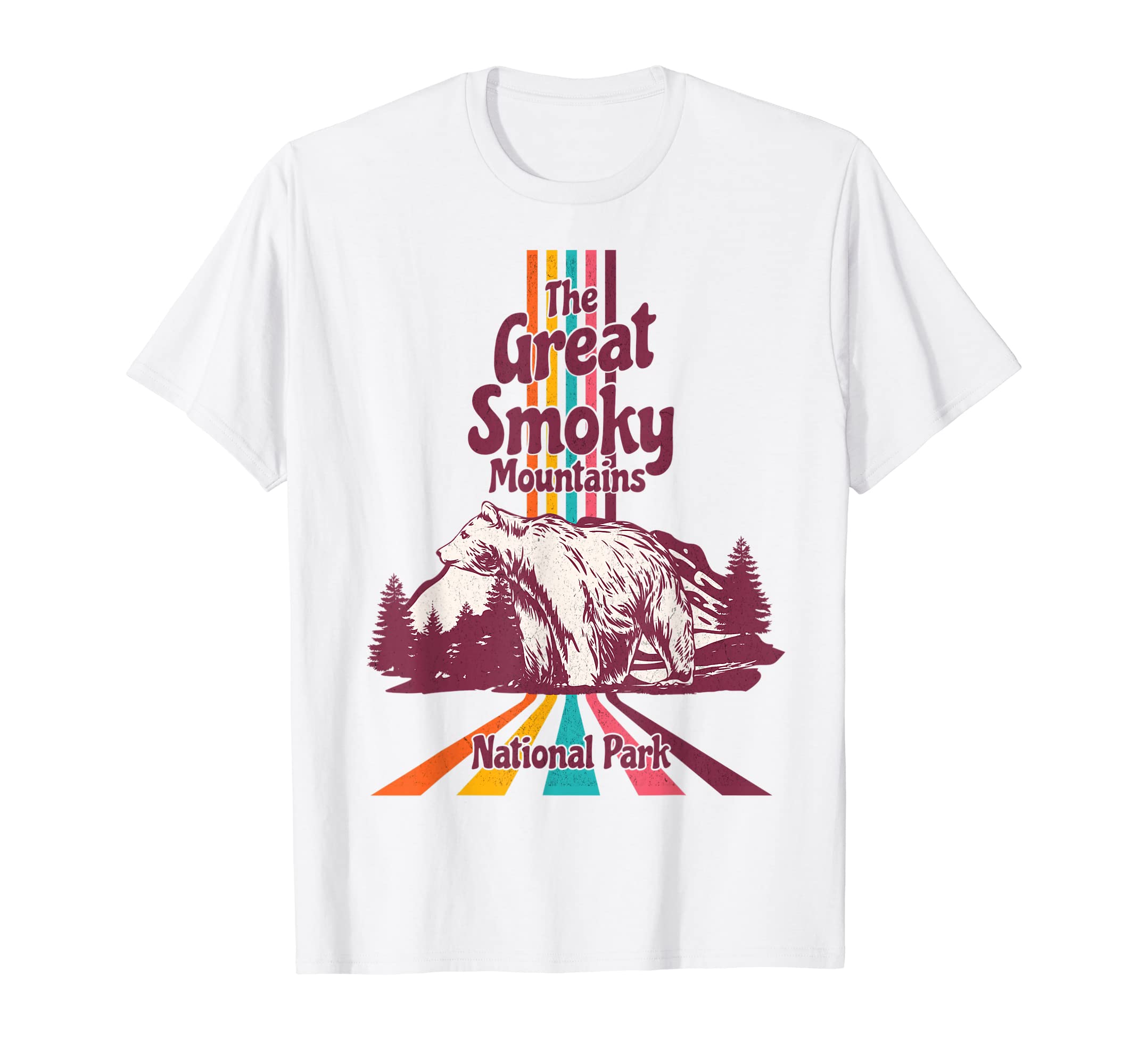 Great Smoky Mountains National Park 70S T-Shirt - Unique Graphic Unisex - T-Shirt, Sweatshirt, Hoodie