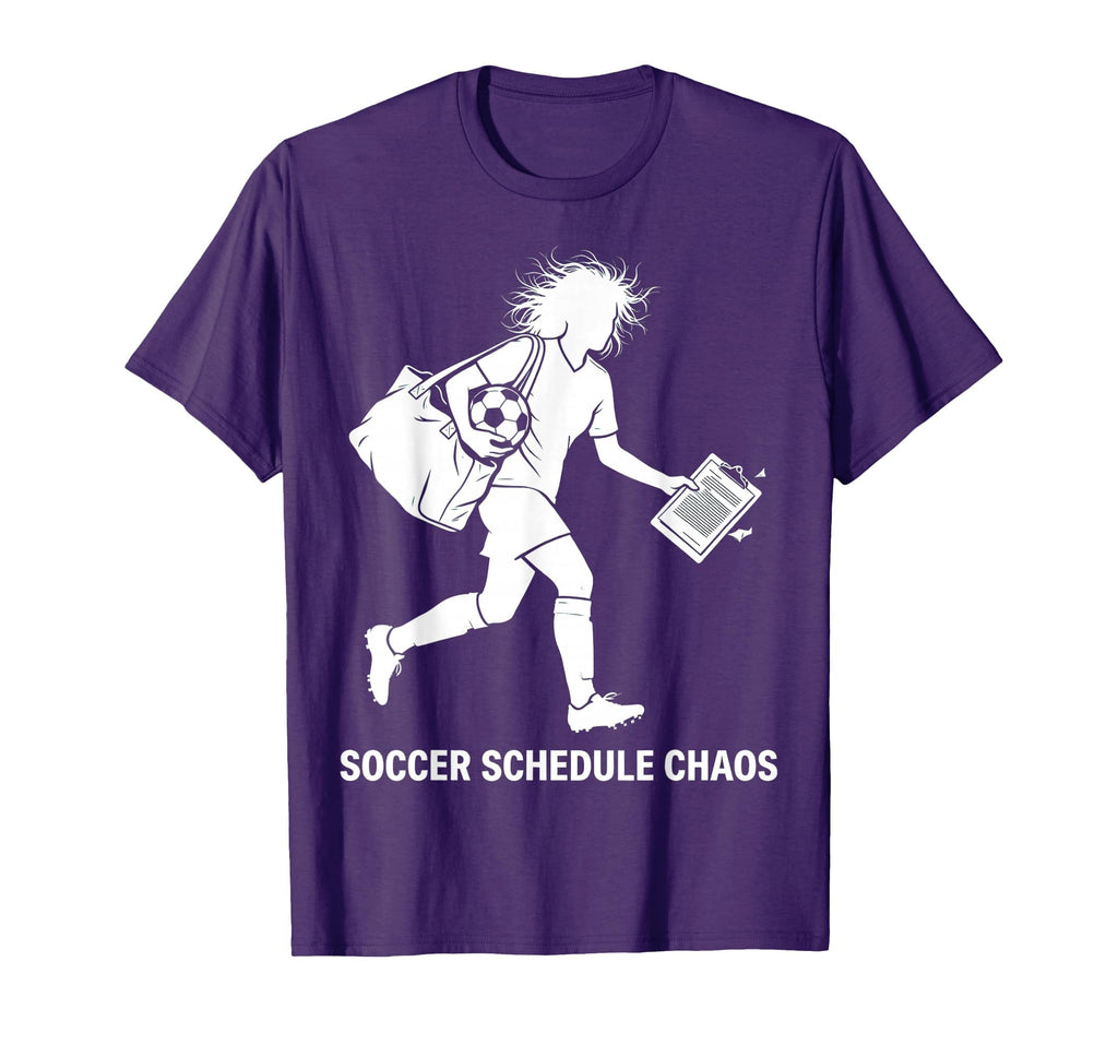 Soccer Mom Schedule Chaos Funny T-Shirt - Streetwear Style Men Women - T-Shirt, Sweatshirt, Hoodie