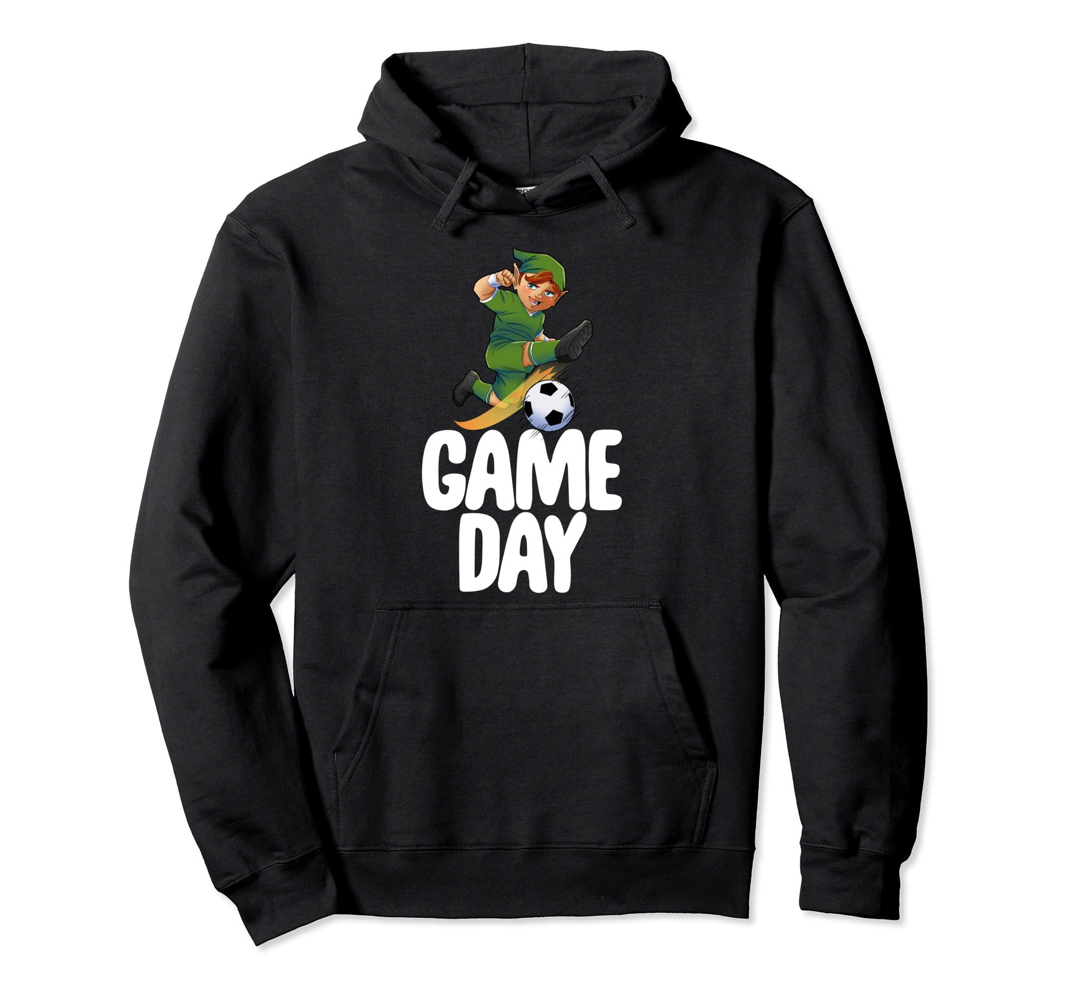 Game Day Gnome Funny Soccer Game Celebration Hoodie - Unique Graphic Unisex - T-Shirt, Sweatshirt, Hoodie