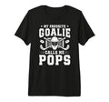 Mens Proud Hockey Goalie Pops Ice Hockey T-Shirt - Graphic Print Unisex - T-Shirt, Sweatshirt, Hoodie