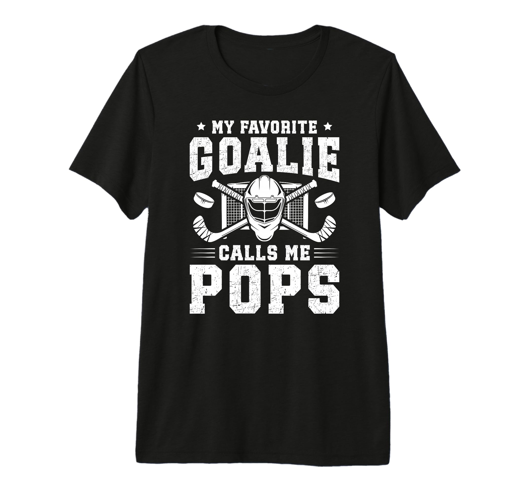 Mens Proud Hockey Goalie Pops Ice Hockey T-Shirt - Graphic Print Unisex - T-Shirt, Sweatshirt, Hoodie