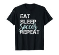 Eat Sleep Soccer Repeat Hand Lettered T-Shirt - Unique Graphic Men Women - T-Shirt, Sweatshirt, Hoodie