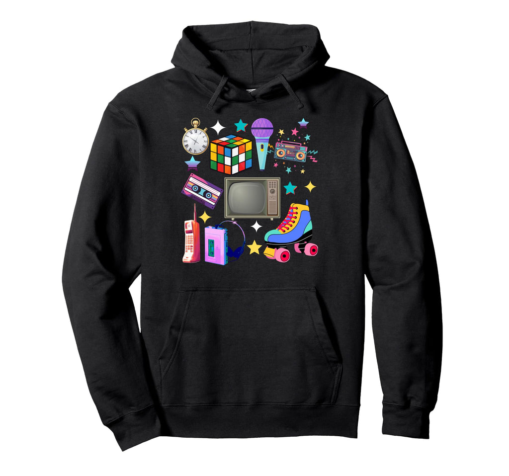 80S 90S Mixtape 80S Cassette Blank Hoodie - Aesthetic Graphic Men Women - T-Shirt, Sweatshirt, Hoodie