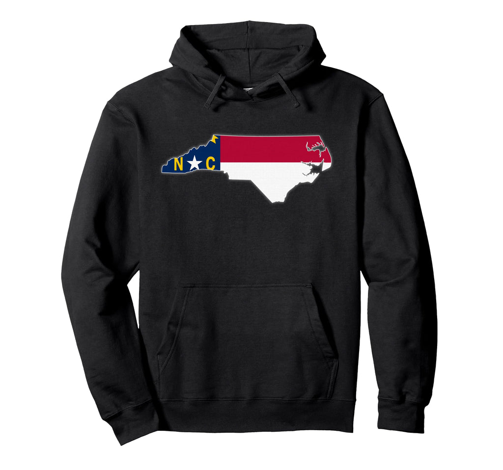 North Carolina State Map North Hoodie - Streetwear Style Men Women - T-Shirt, Sweatshirt, Hoodie