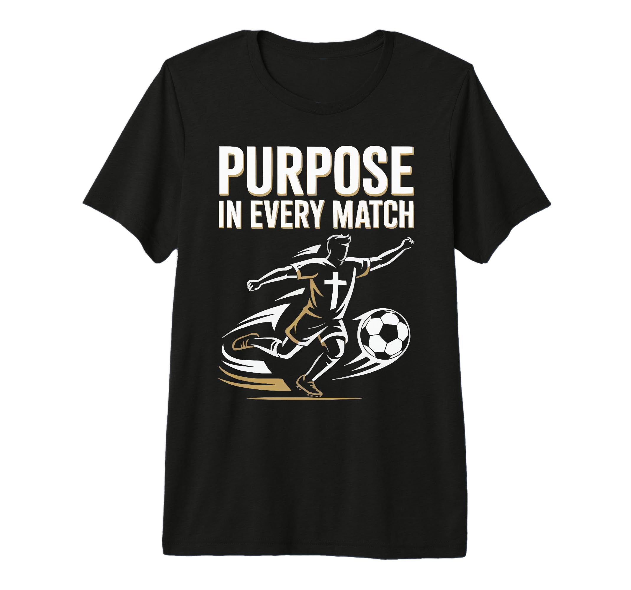 Christian Soccer Player Religious Bible T-Shirt - Unique Graphic Men Women - T-Shirt, Sweatshirt, Hoodie