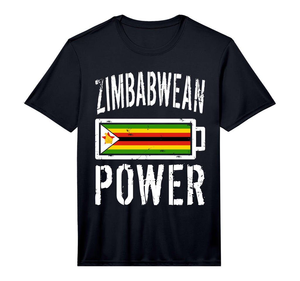 Zimbabwe Flag Zimbabwean Power T-Shirt - Fun Novelty Design for Adults - T-Shirt, Sweatshirt, Hoodie