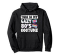 This Is My Lazy 80S Costume Roller Skate Hoodie - Novelty Apparel Unisex - T-Shirt, Sweatshirt, Hoodie