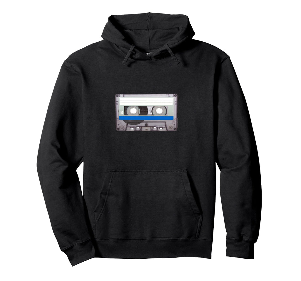 Cassette Tape Music Hoodie - Fun Novelty Design Unisex - T-Shirt, Sweatshirt, Hoodie