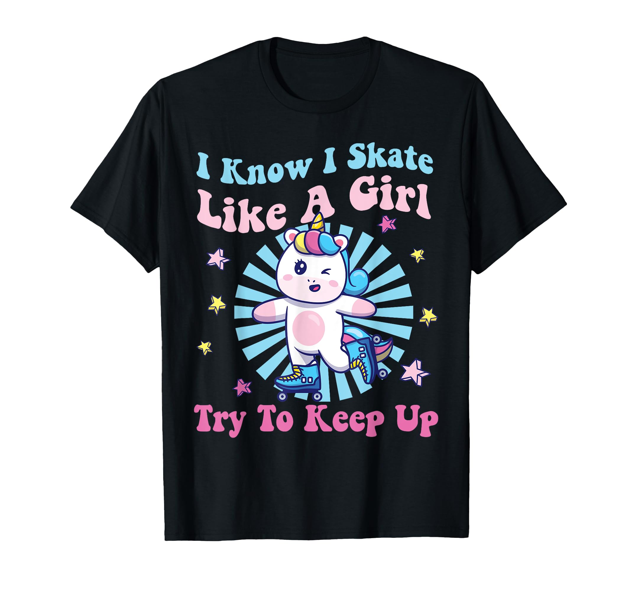 Roller Skating Skate 1970S Unicorn T-Shirt - Fun Novelty Design Unisex - T-Shirt, Sweatshirt, Hoodie