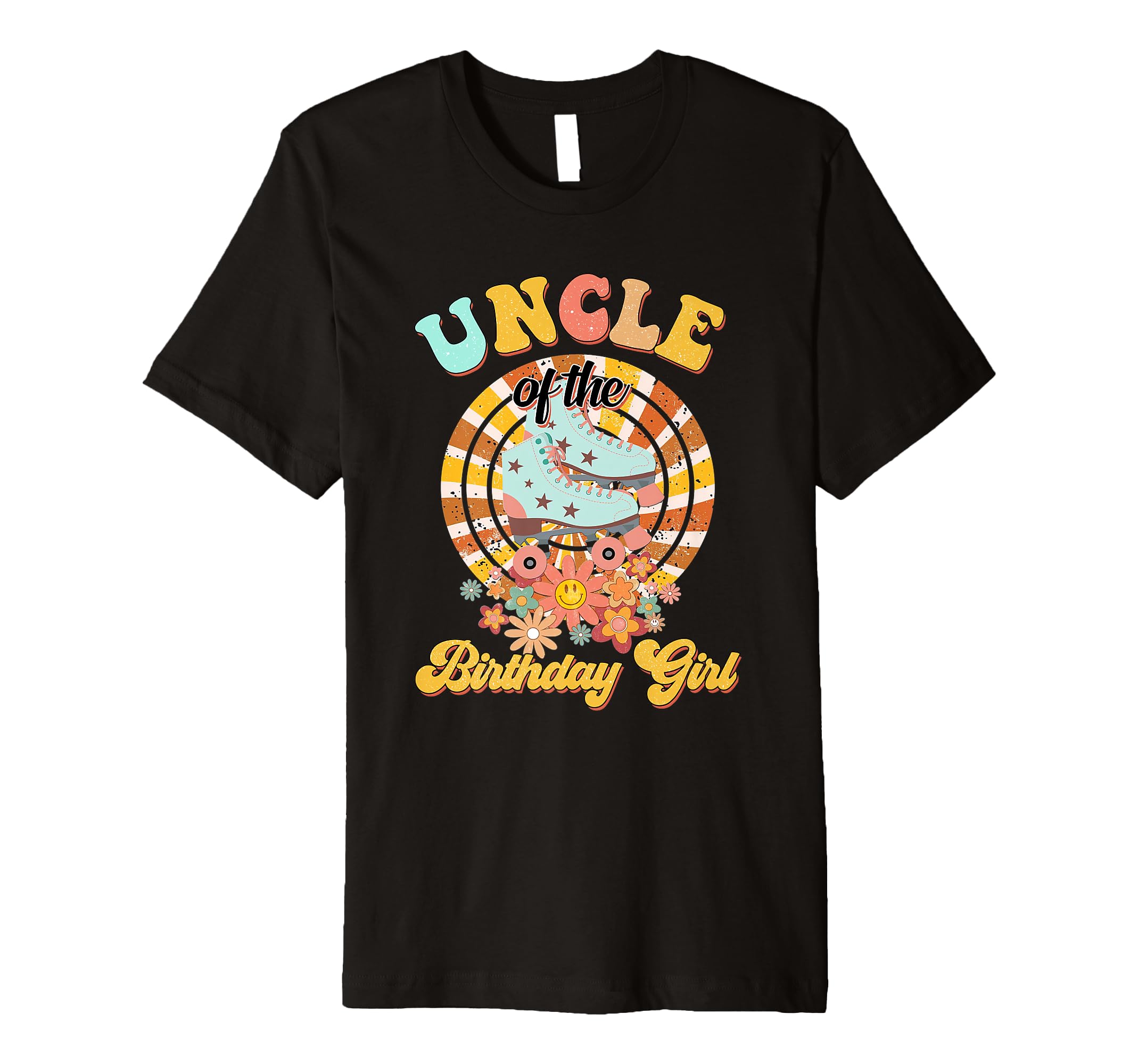 Mens Uncle Birthday Rolling Skate T-Shirt - Trendy Graphic for Adults - T-Shirt, Sweatshirt, Hoodie