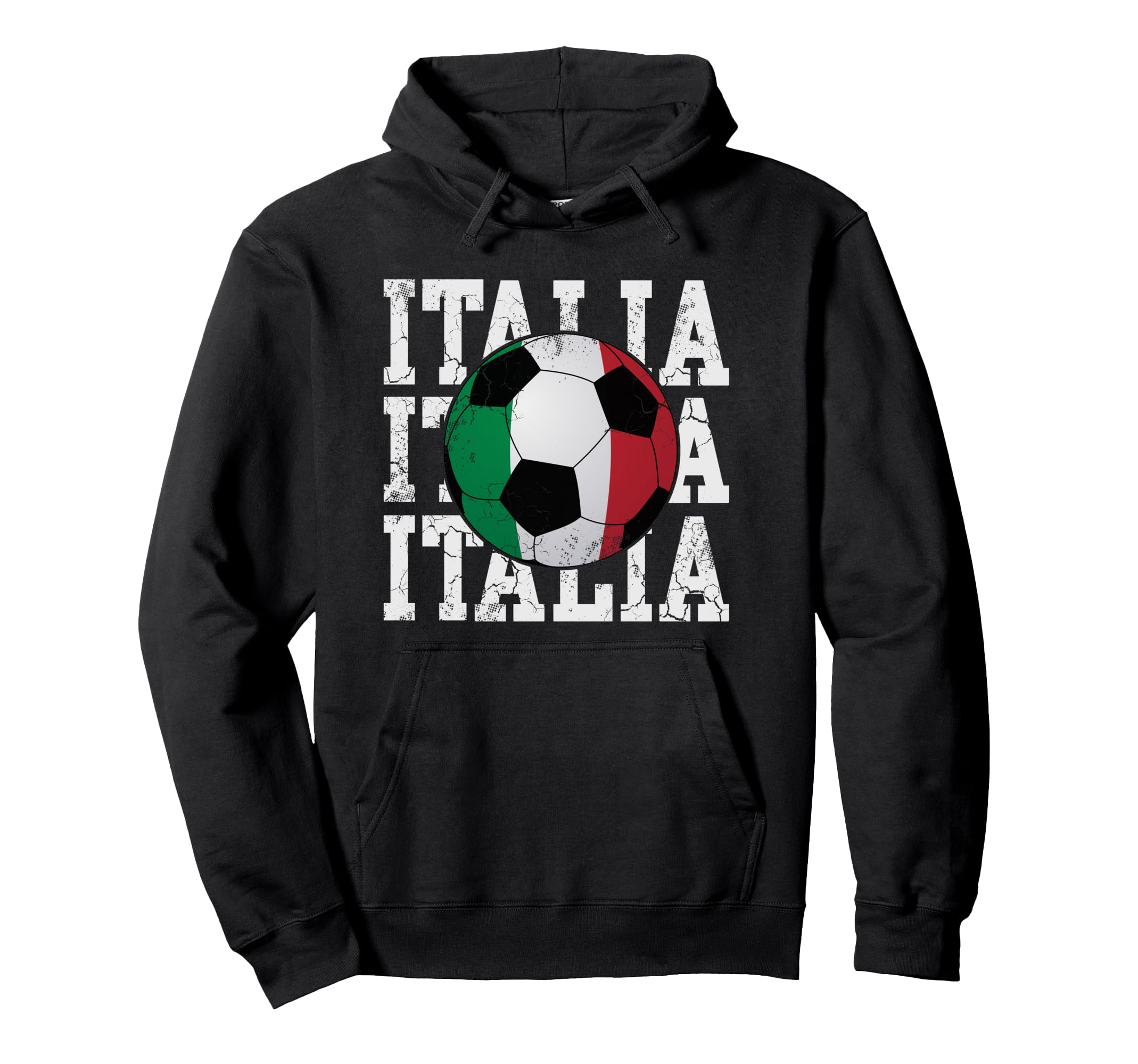 Italia Flag Soccer Ball Italian Italy Hoodie - Aesthetic Graphic Men Women - T-Shirt, Sweatshirt, Hoodie
