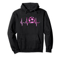 Soccer Heartbeat Teen Female Soccer Hoodie - Custom Art Print Men Women - T-Shirt, Sweatshirt, Hoodie