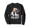 Rollerskates Roll Beat Funny 70S 80S Sweatshirt - Custom Art Print Unisex - T-Shirt, Sweatshirt, Hoodie