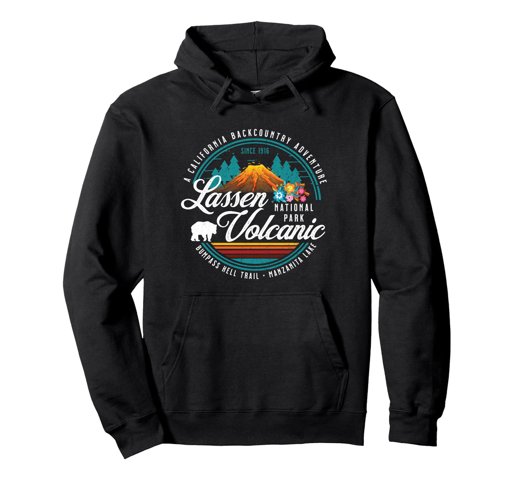 Lassen Volcanic National Park Hiking Hoodie - Fun Novelty Design Unisex - T-Shirt, Sweatshirt, Hoodie