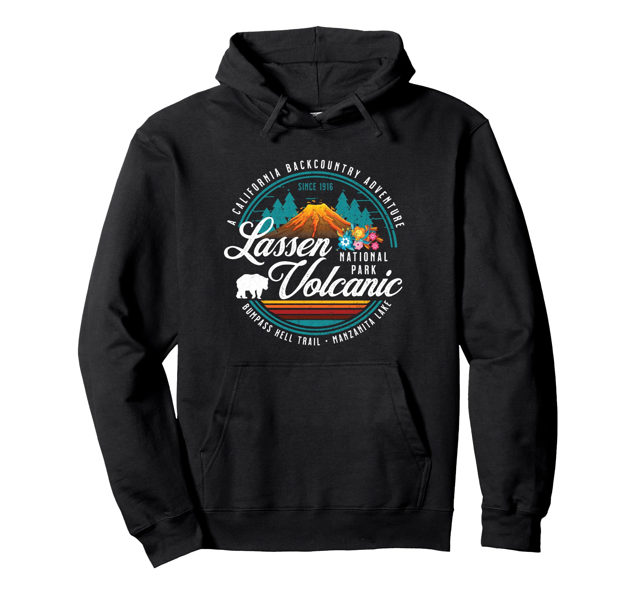 Lassen Volcanic National Park Hiking Hoodie - Fun Novelty Design Unisex - T-Shirt, Sweatshirt, Hoodie