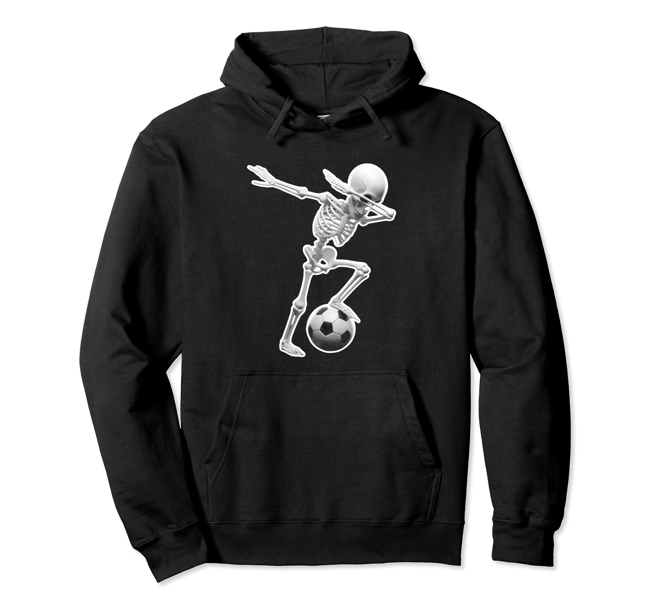 Dabbing Skeleton Soccer Spooky Season Sport Hoodie - Trendy Graphic Unisex - T-Shirt, Sweatshirt, Hoodie