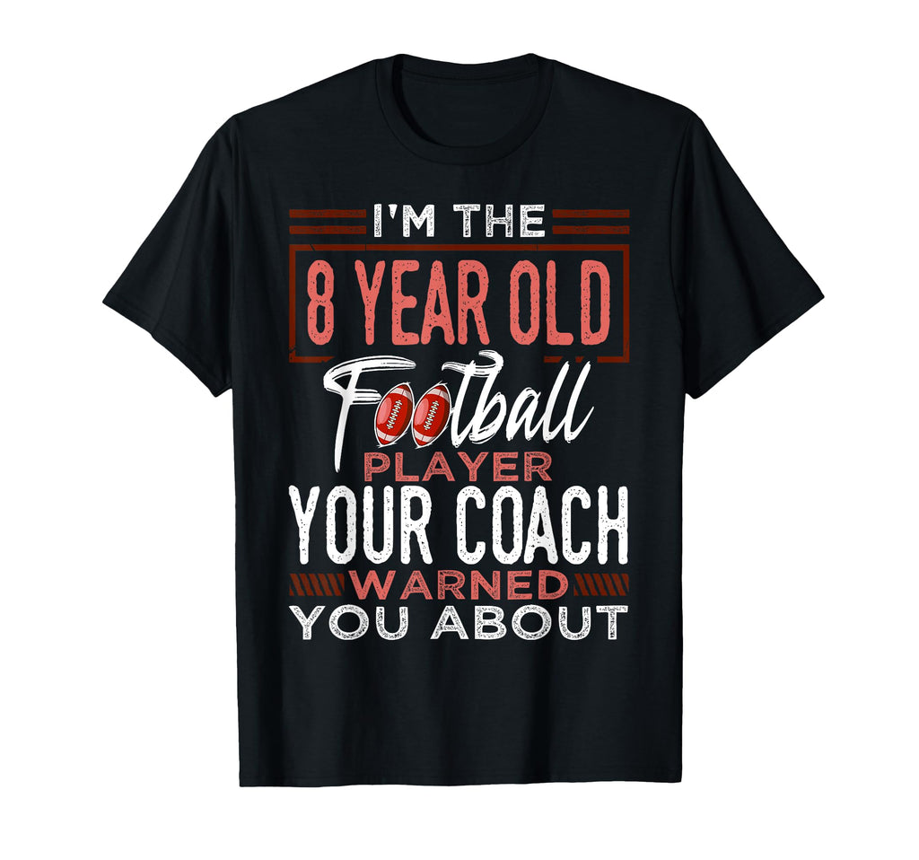 Football 8Th Birthday Party T-Shirt - Casual Everyday Wear Men Women - T-Shirt, Sweatshirt, Hoodie