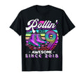 Roller Skating 9Th Birthday Rollin T-Shirt - Streetwear Style Men Women - T-Shirt, Sweatshirt, Hoodie
